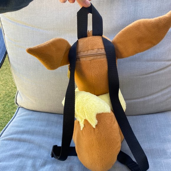 Pokemon Eevee Plush Stuffed Animal Backpack Bag FAB Starpoint NY 2016 12.5" - Picture 13 of 16